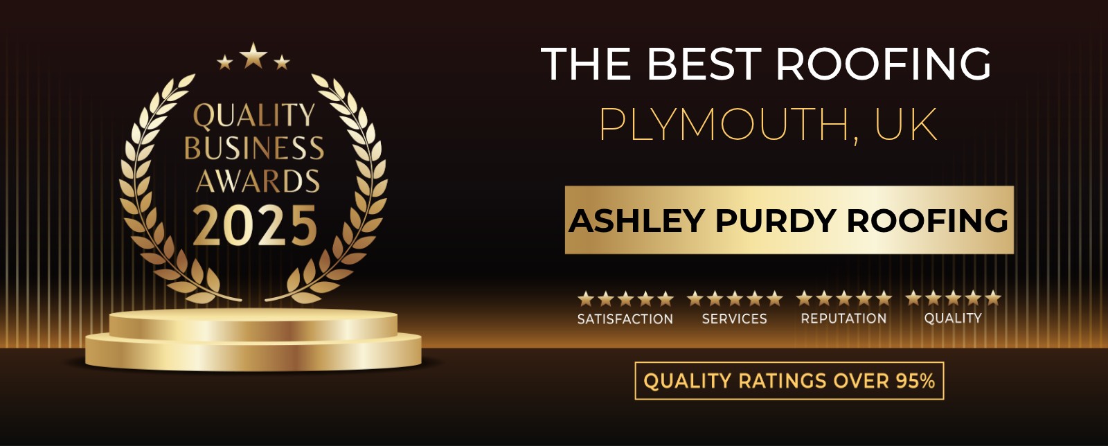 Quality Business Awards 2025 Winner - The Best Roofing Plymouth